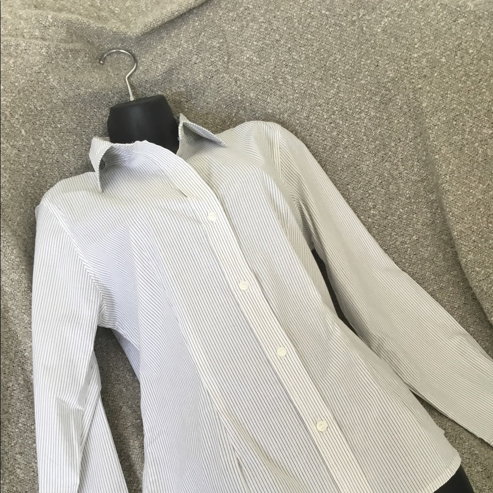 Button Down Dress Shirt - pinstripe